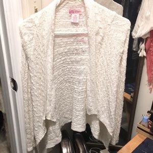 White cardigan